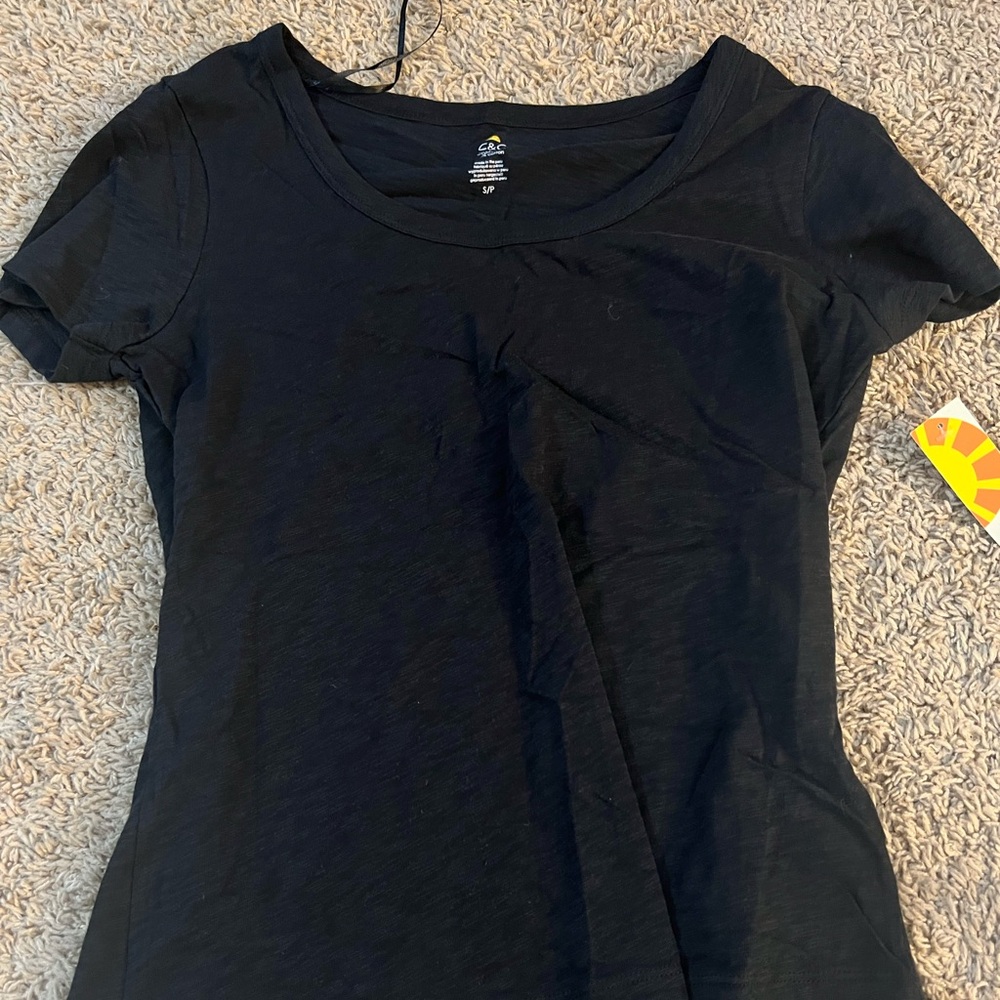 C&C California Black Short Sleeve Shirt Size X-Small NWT